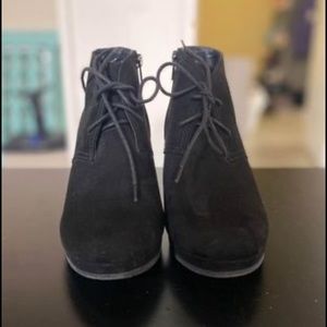 Black winter booties